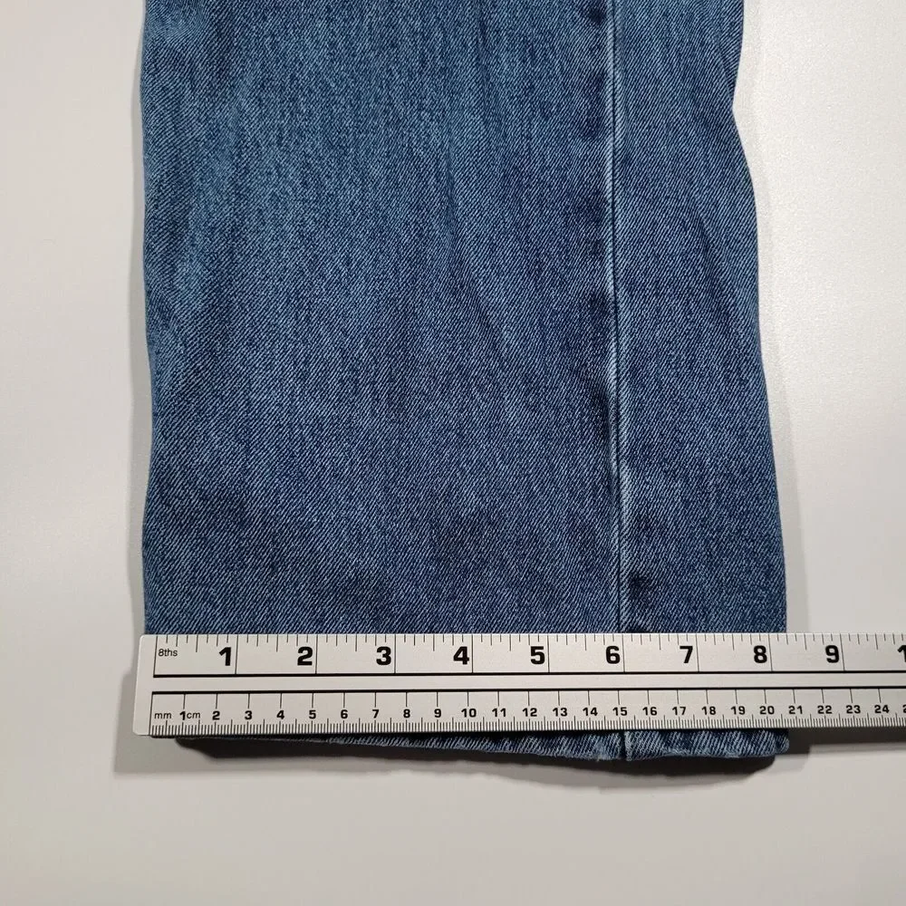 Men's Levis 505 Jeans 38x32‎ (36x32) Dark Wash Straight Leg Regular Fit Red Tab
